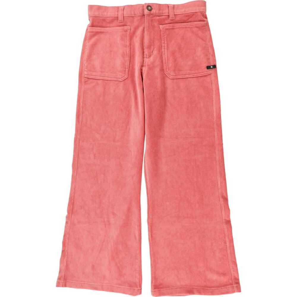 Hurley Womens Corduroy Wide Leg Casual Pants, NWT